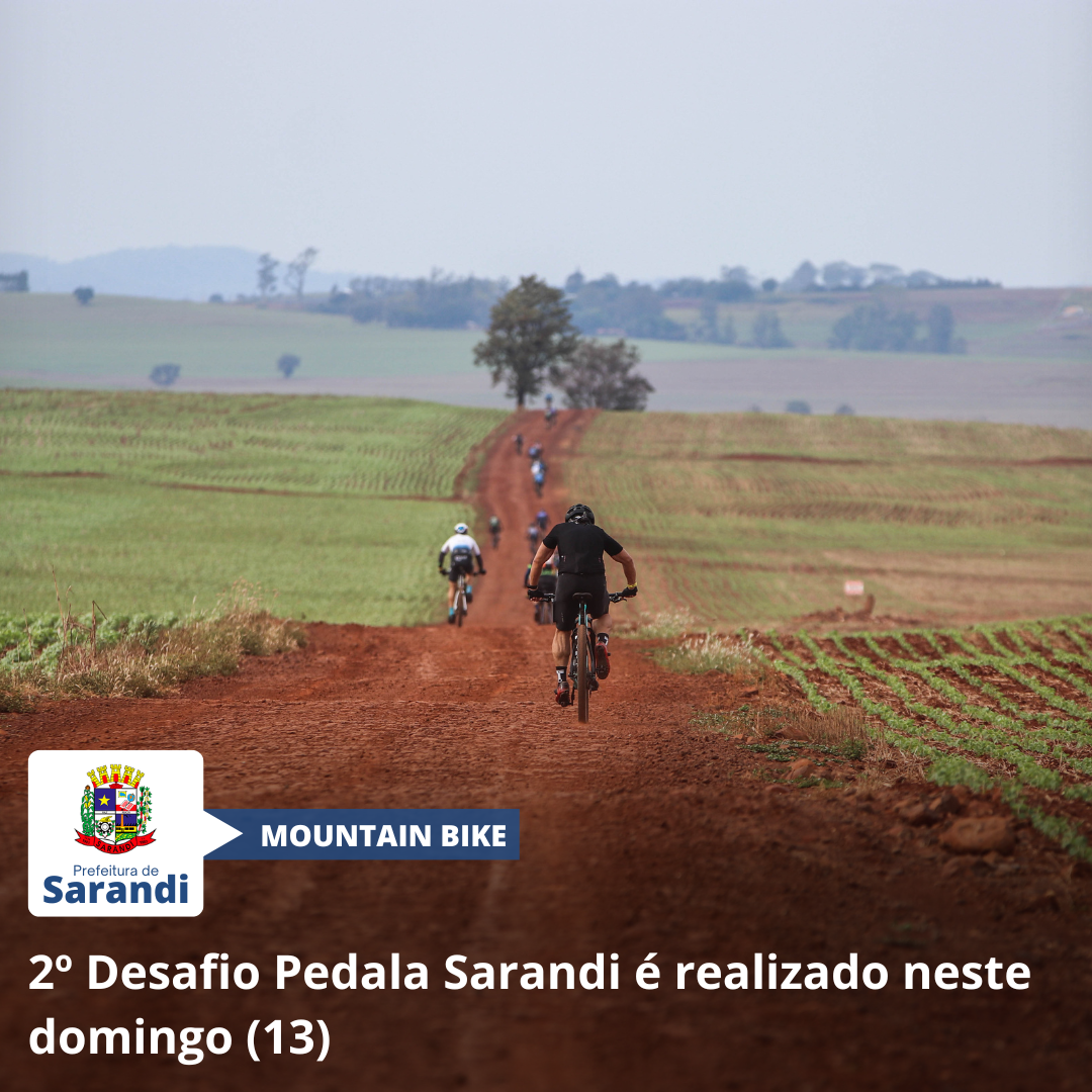 2º Desafio Pedala Sarandi é realizado neste domingo (13)